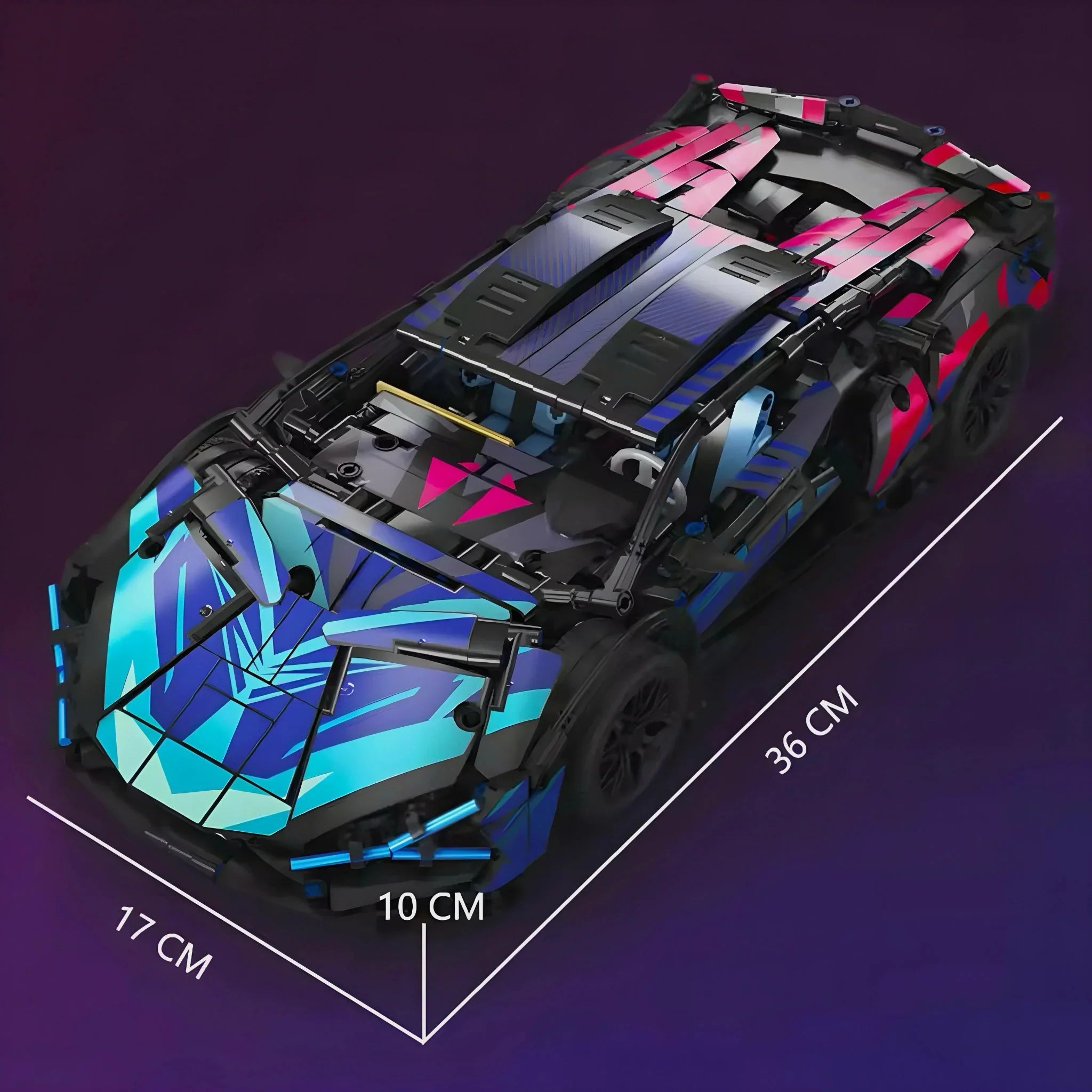 Cyberpunk Hybrid VSupercar - Building Blocks Set | Power Brickz