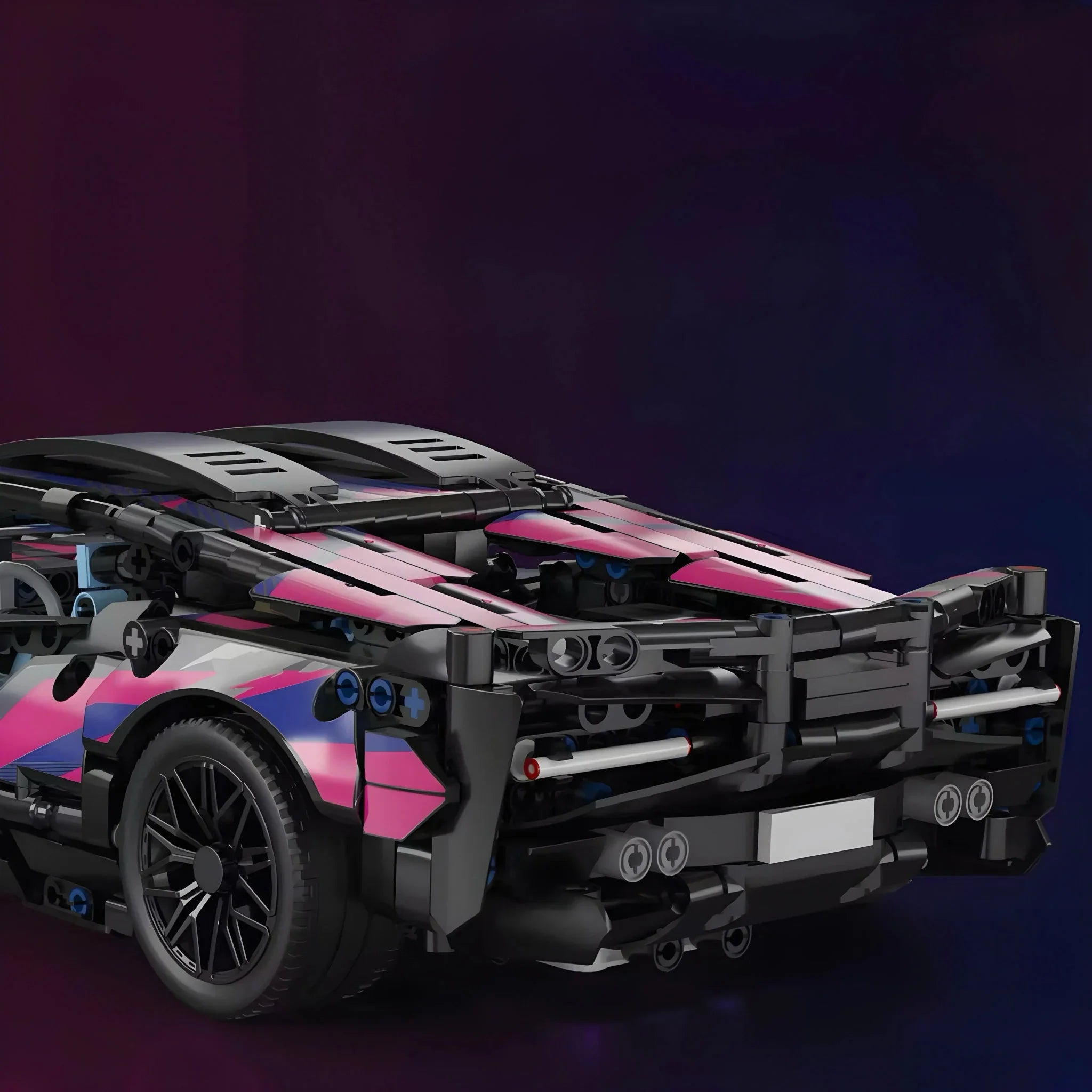 Cyberpunk Hybrid VSupercar - Building Blocks Set | Power Brickz