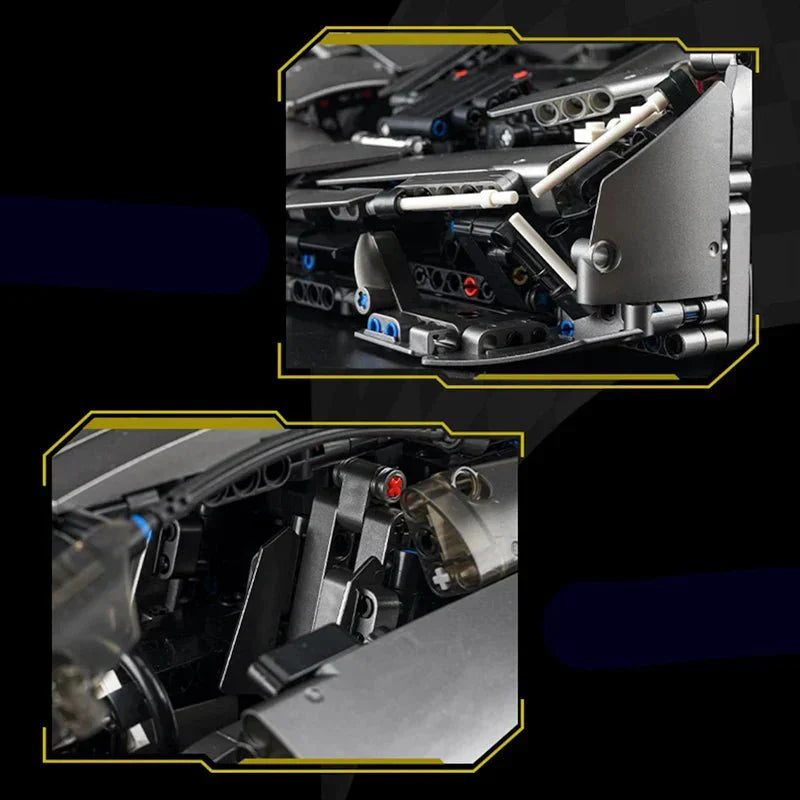 Futuristic Electric Hypercar Concept - Building Blocks Set | Power Brickz