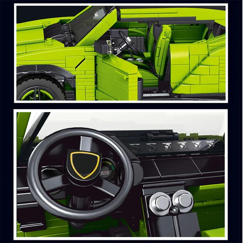 Twin-Turbo Italian SUV - Building Blocks Set | Power Brickz