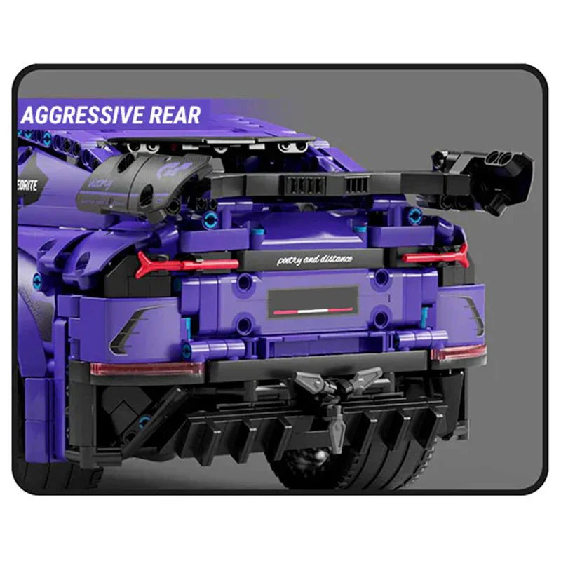 Satin Purple Super SUV - Building Blocks Set | Power Brickz