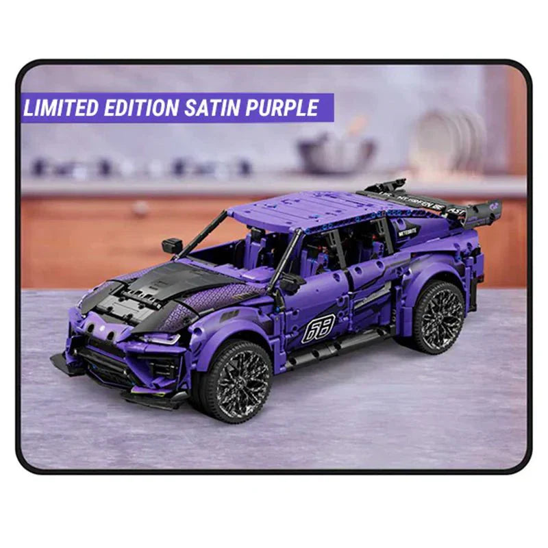 Satin Purple Super SUV - Building Blocks Set | Power Brickz