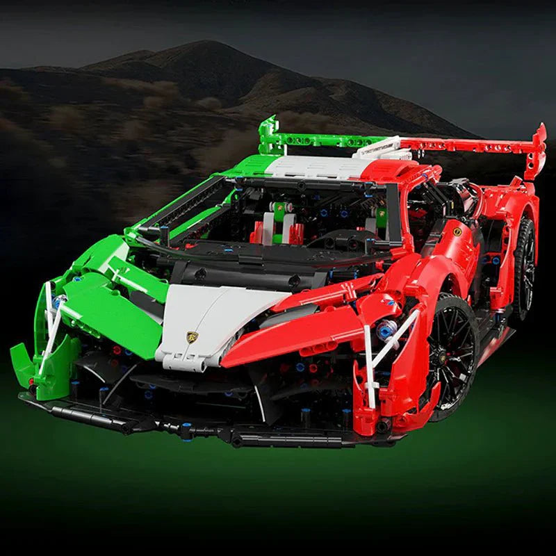 VVeneno Tricolore Blade Hypercar - Building Blocks Set | Power Brickz