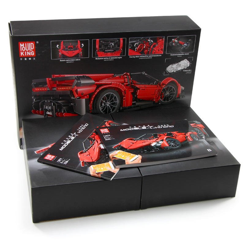 Italian Blade Roadster Hypercar - Building Blocks Set | Power Brickz