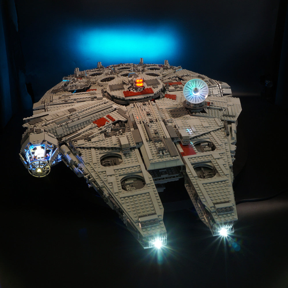 Star Wars Millennium Falcon - UCS 10179 LED Light Kit – Building Block Lighting | Power Brickz™