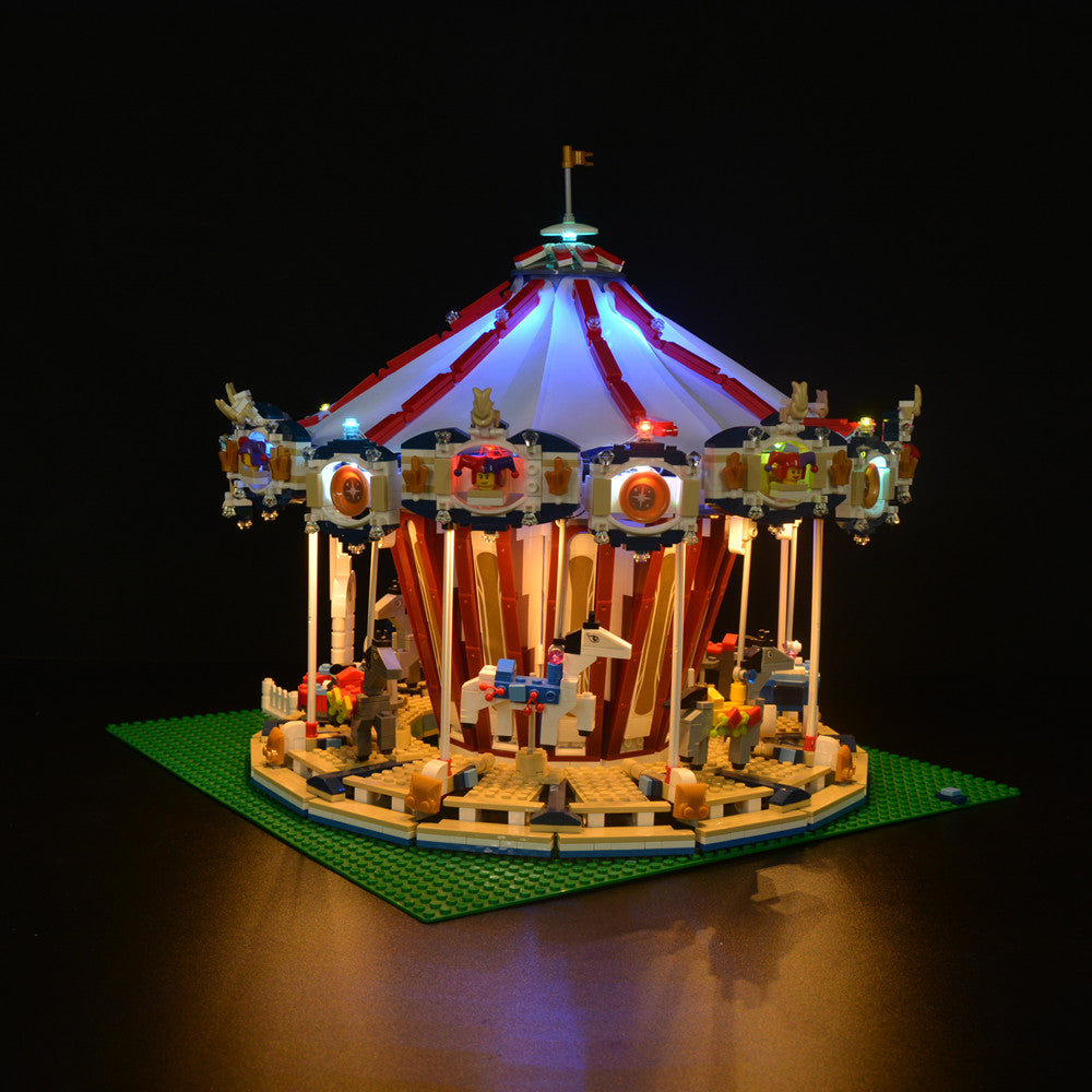 Grand Carousel 10196 LED Light Kit – Building Block Lighting | Power Brickz™