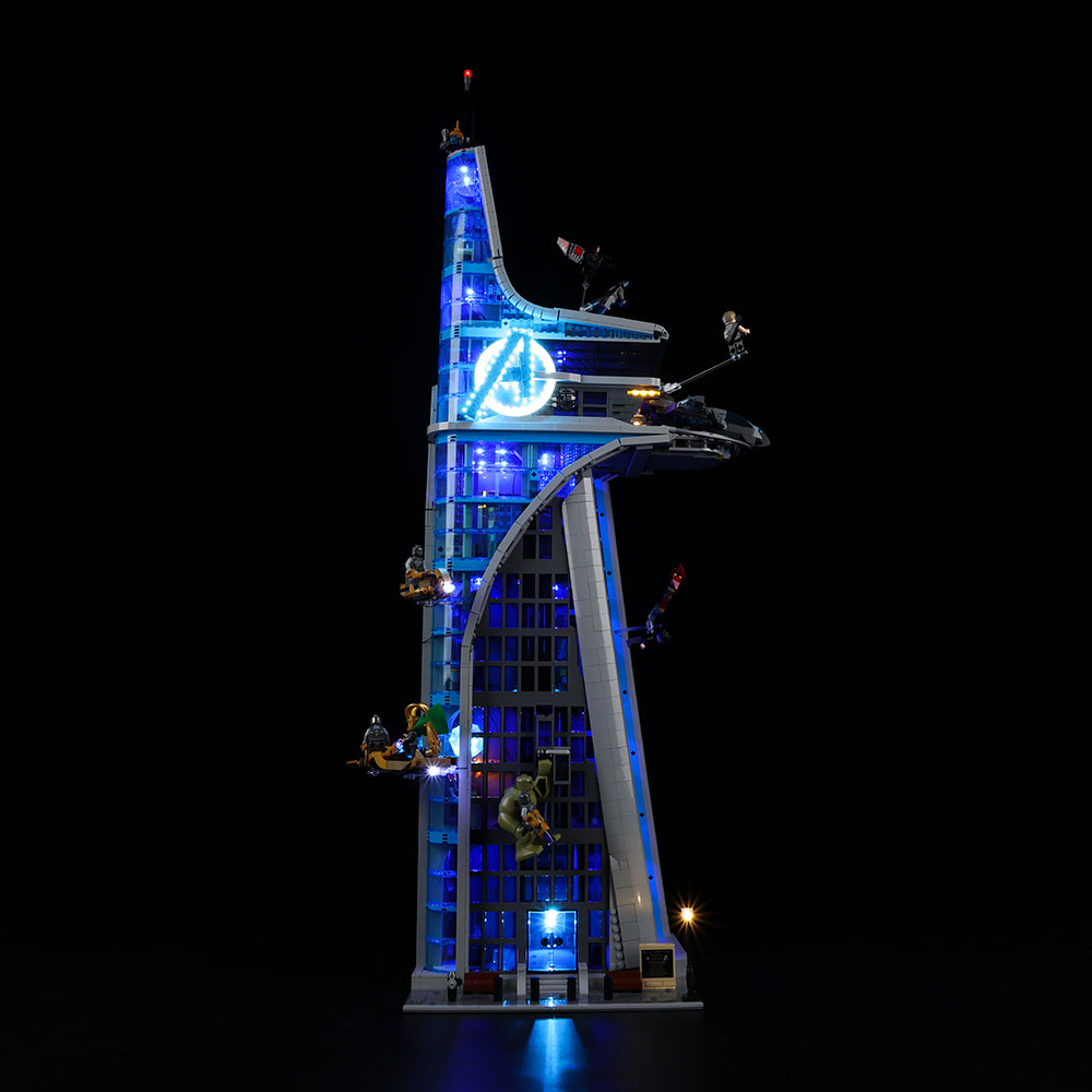 Avengers Tower 76269 LED Light Kit – Building Block Lighting | Power Brickz™