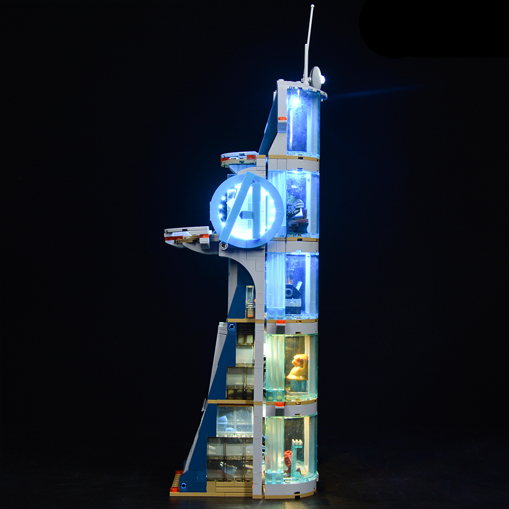 Avengers Tower Battle 76166 LED Light Kit – Building Block Lighting | Power Brickz™