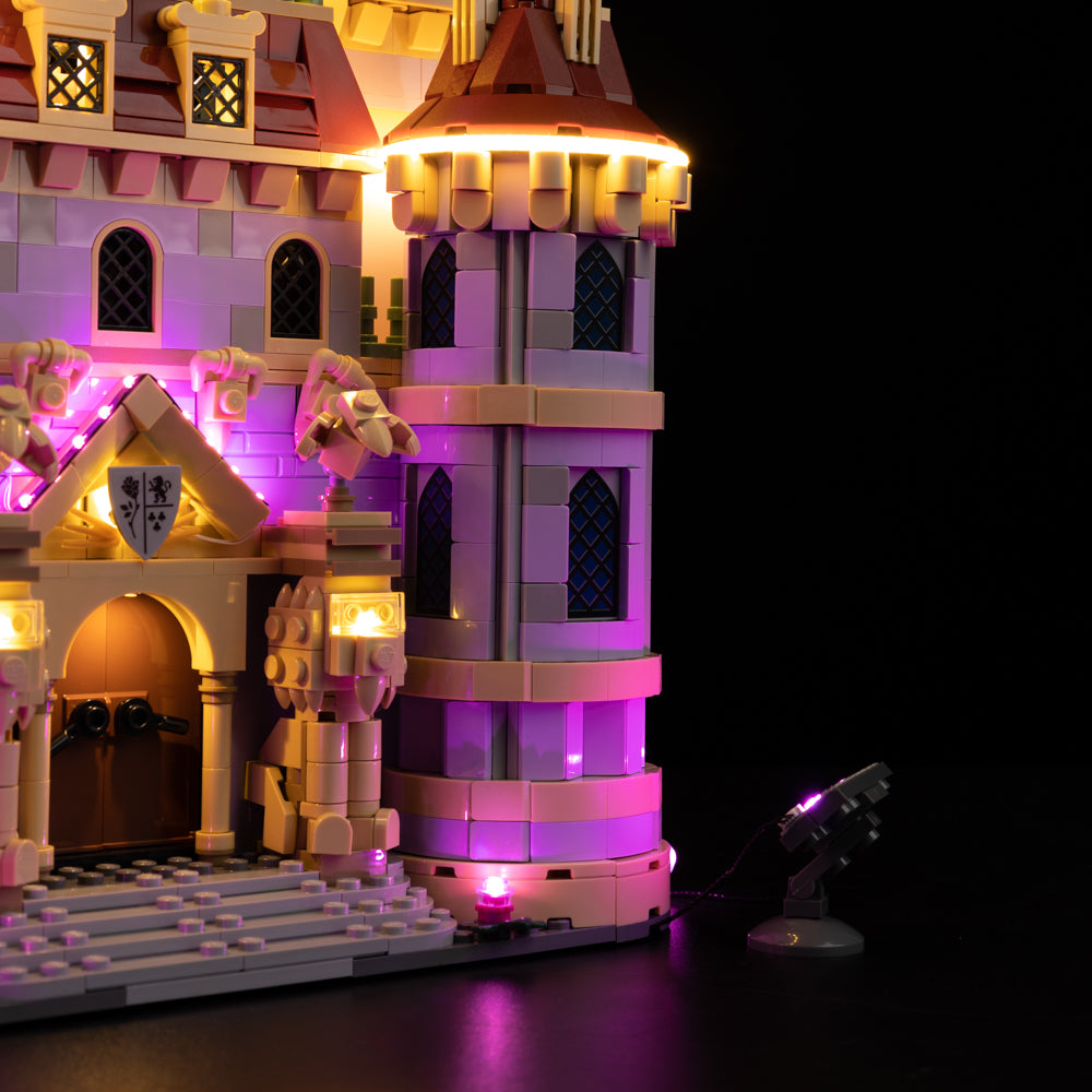 Beauty And The Beast Castle 43263 LED Light Kit – Building Block Lighting | Power Brickz™