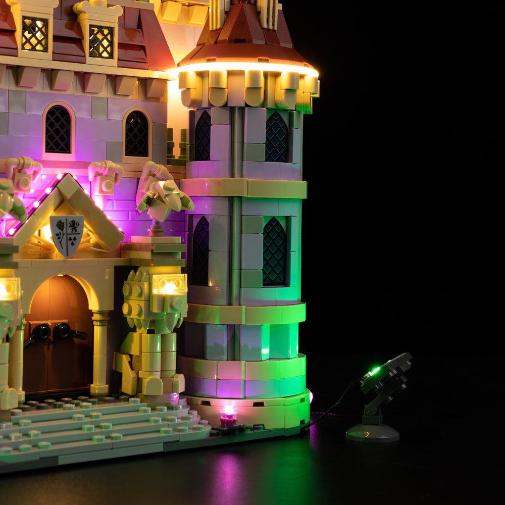 Beauty And The Beast Castle 43263 LED Light Kit – Building Block Lighting | Power Brickz™
