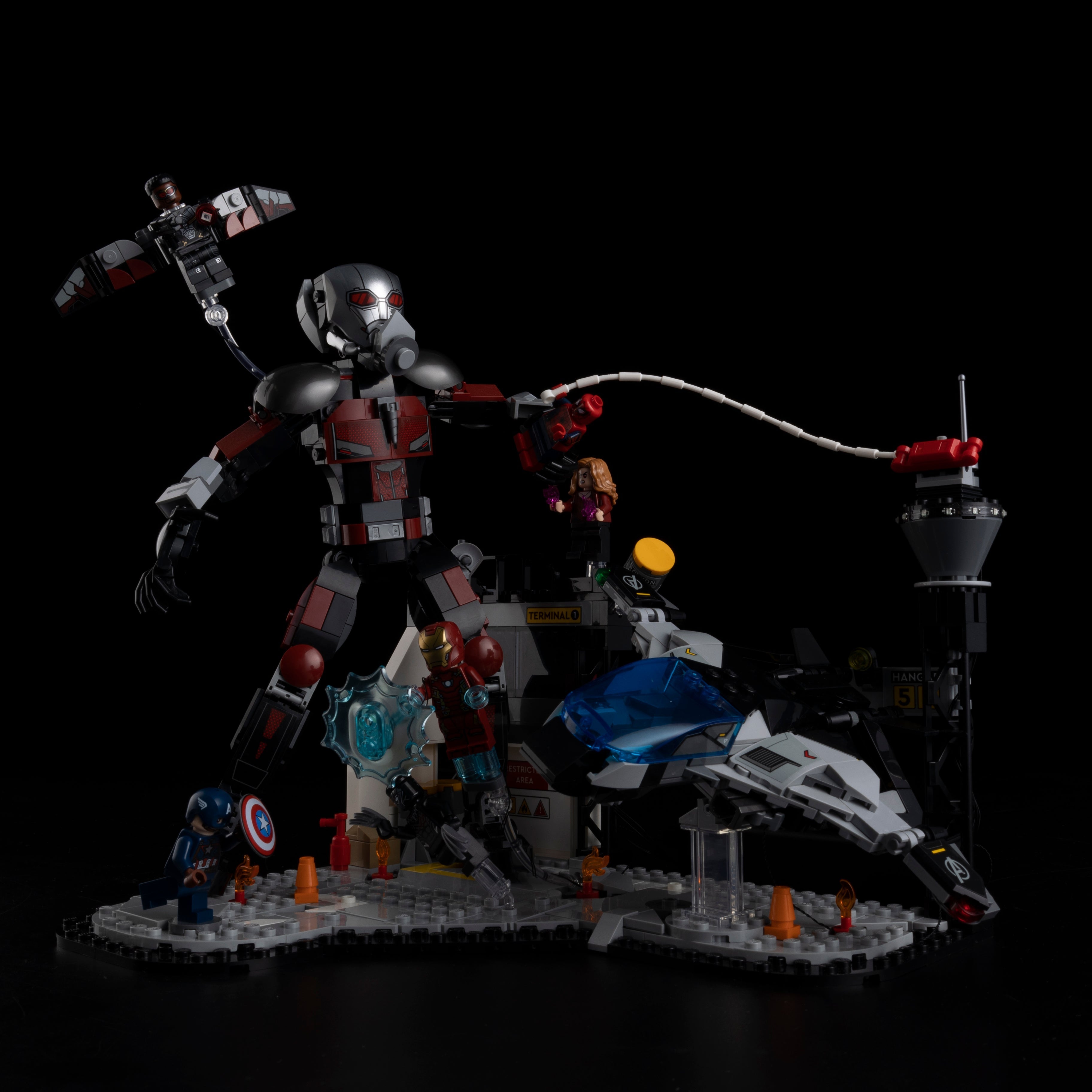 Captain America: Civil War Action Battle 76314 LED Light Kit – Building Block Lighting | Power Brickz™