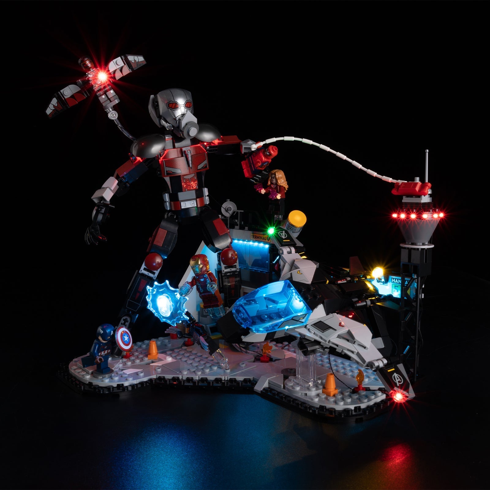 Captain America: Civil War Action Battle 76314 LED Light Kit – Building Block Lighting | Power Brickz™