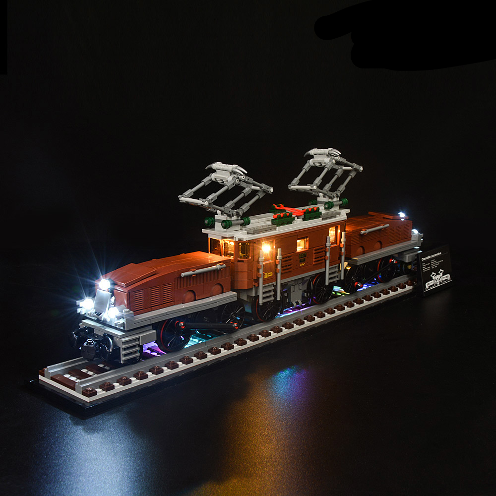 Crocodile Locomotive 10277 LED Light Kit – Building Block Lighting | Power Brickz™