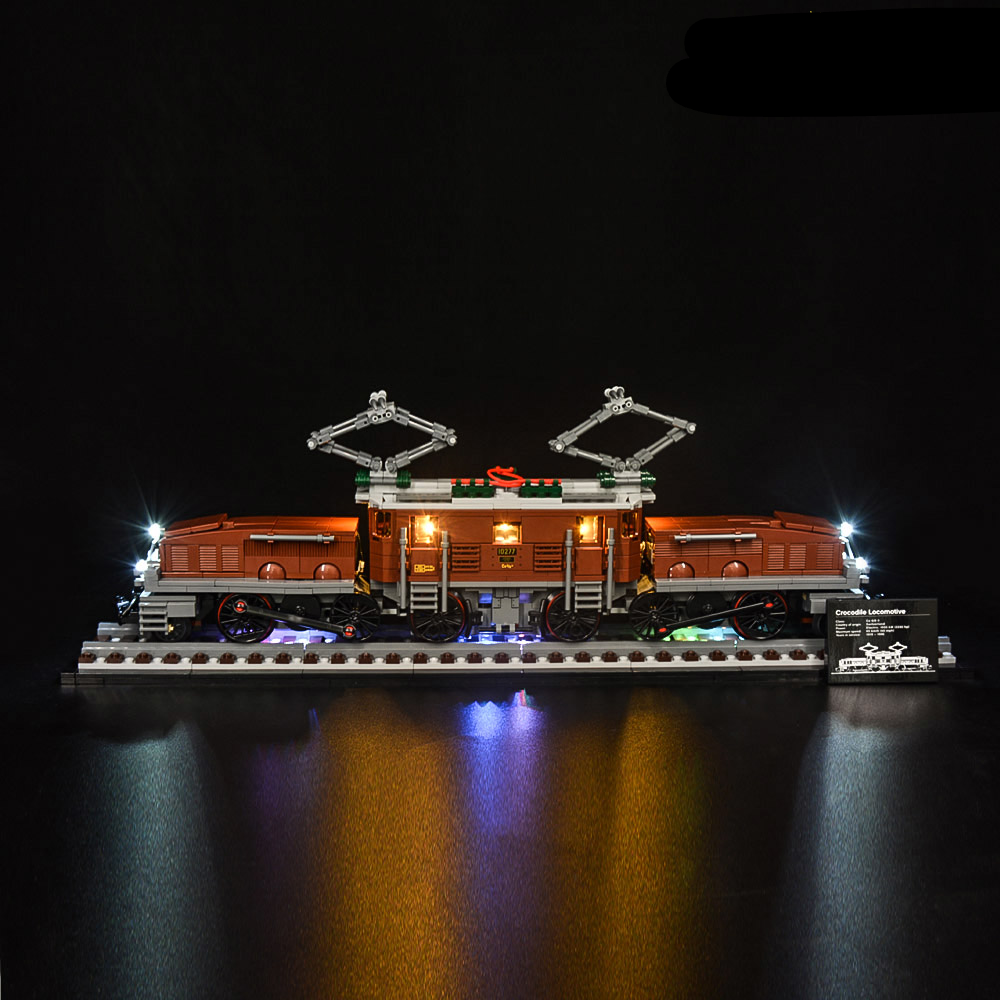 Crocodile Locomotive 10277 LED Light Kit – Building Block Lighting | Power Brickz™