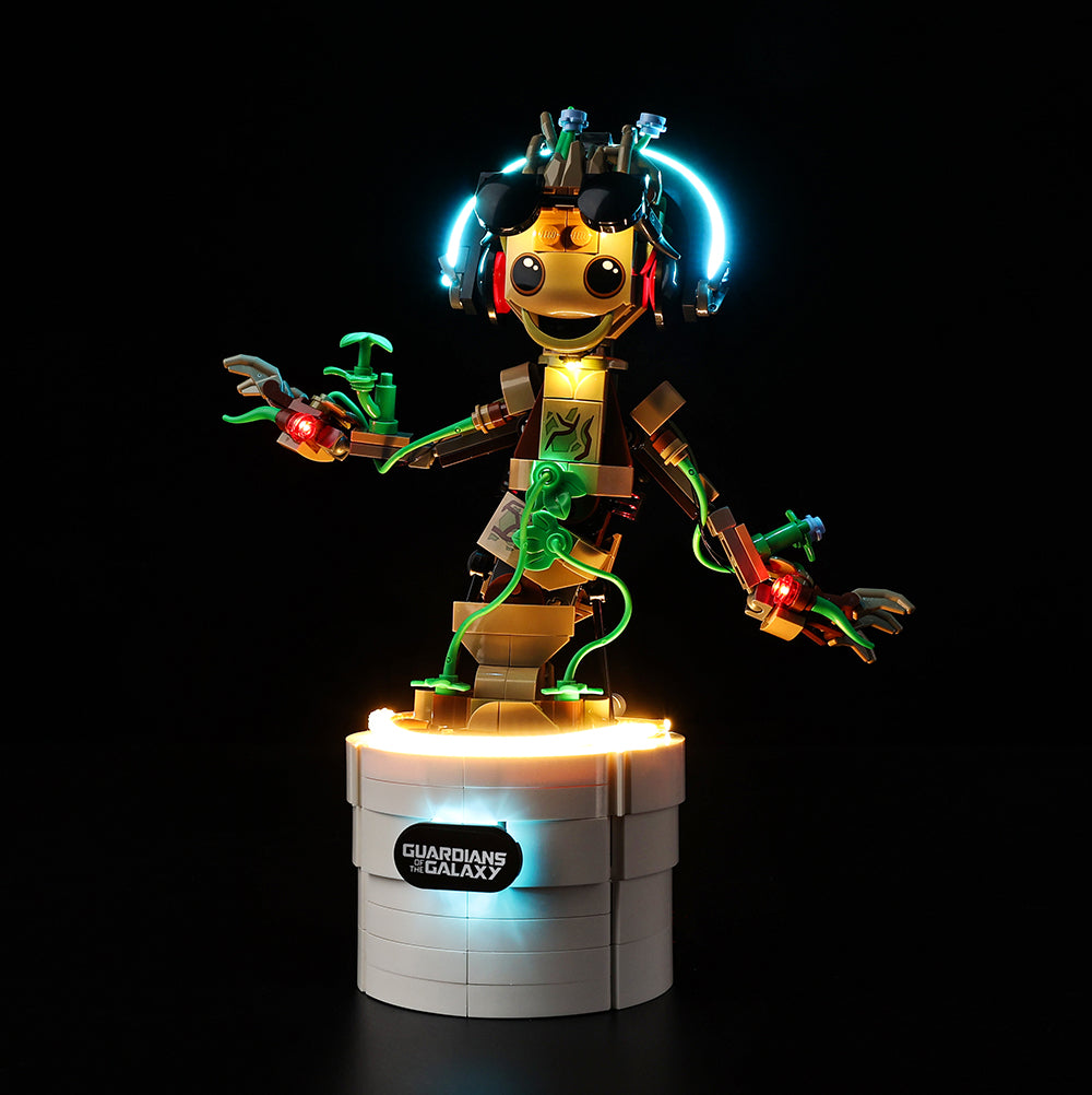Dancing Groot 76297 LED Light Kit – Building Block Lighting | Power Brickz™