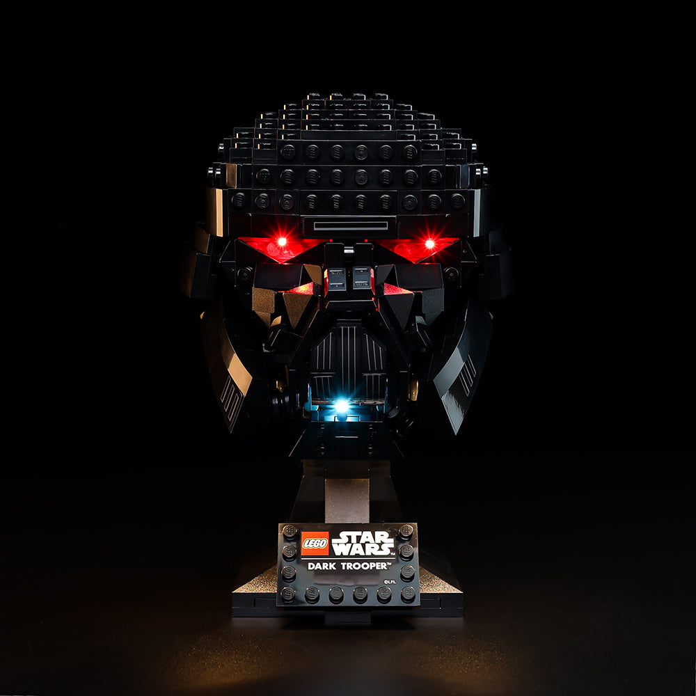 Dark Trooper Helmet 75343 LED Light Kit – Building Block Lighting | Power Brickz™