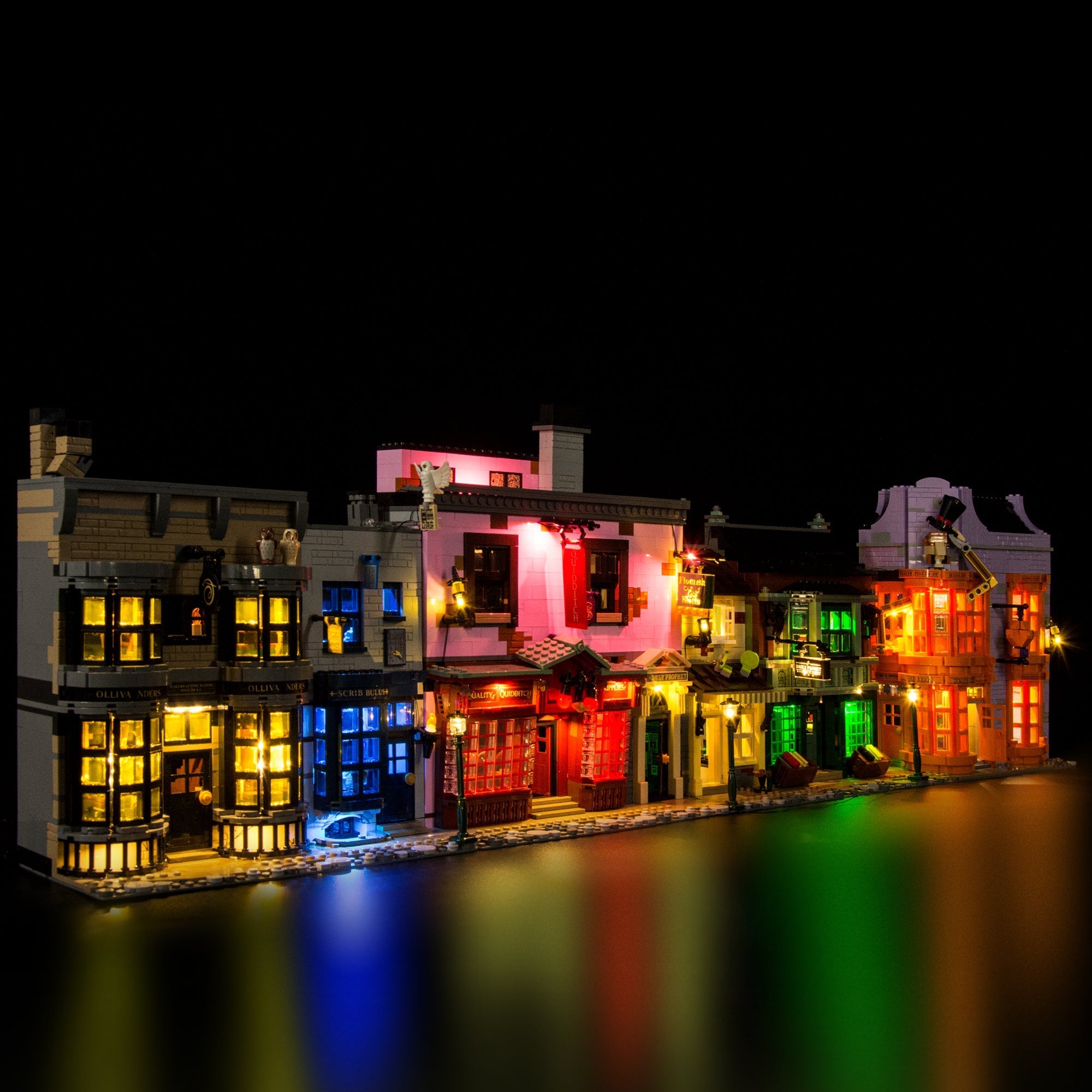 Diagon Alley 75978 LED Light Kit – Building Block Lighting | Power Brickz™