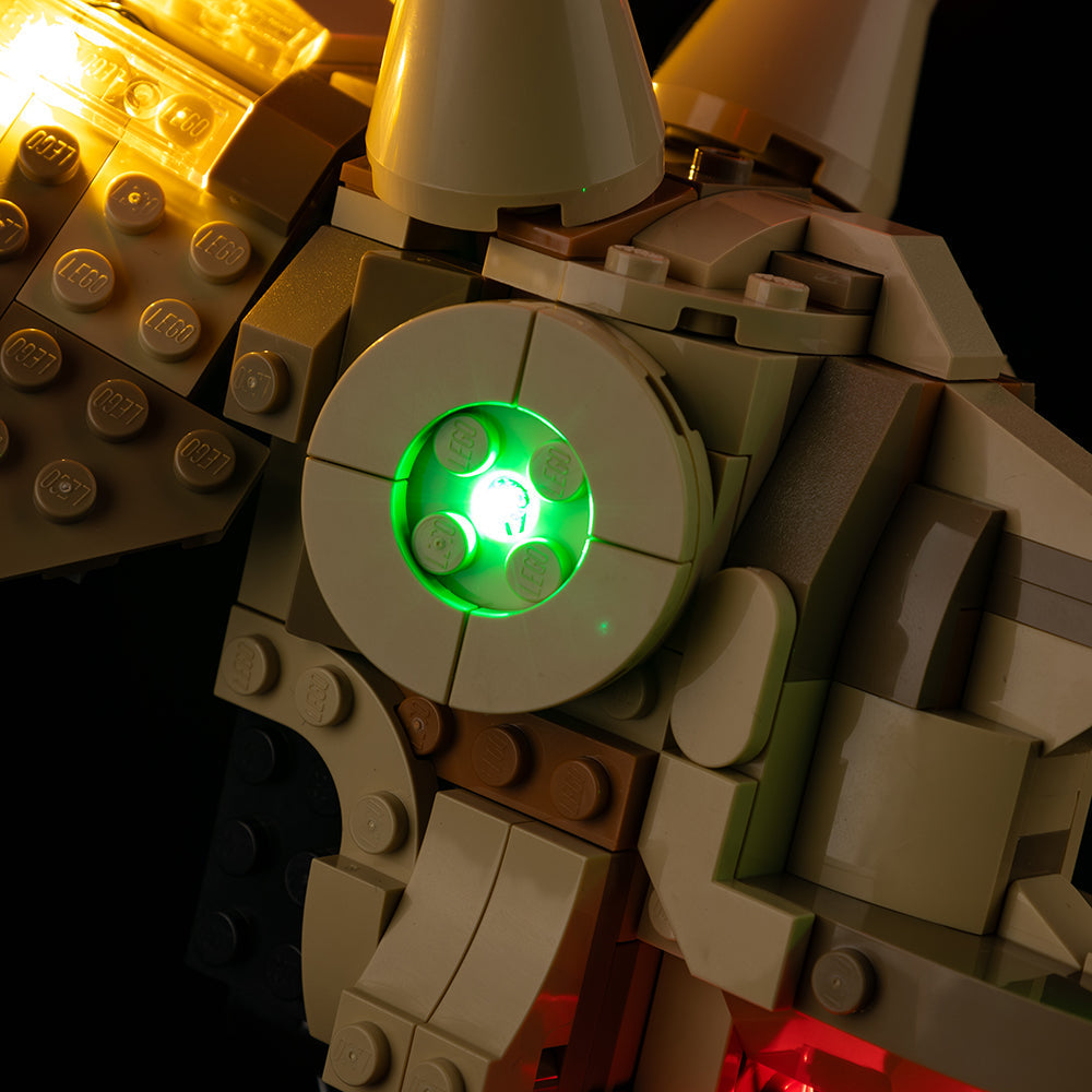 Dinosaur Fossils: Triceratops Skull 76969 LED Light Kit – Building Block Lighting | Power Brickz™