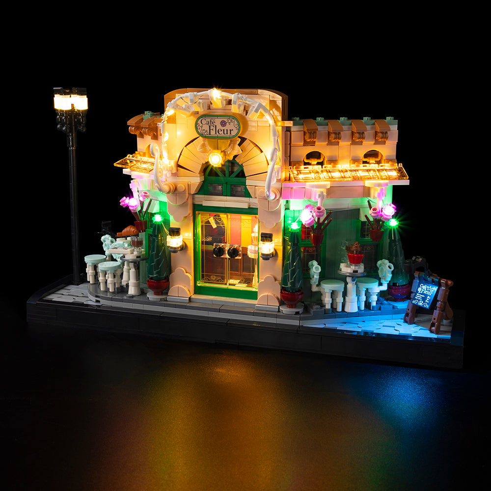 French Café 10362 LED Light Kit – Building Block Lighting | Power Brickz™
