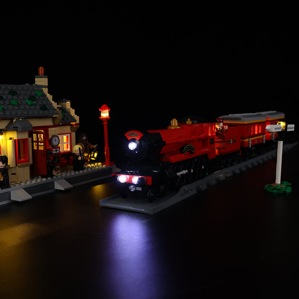 Hogwarts Express Train Set With Hogsmeade Station 76423 LED Light Kit – Building Block Lighting | Power Brickz™