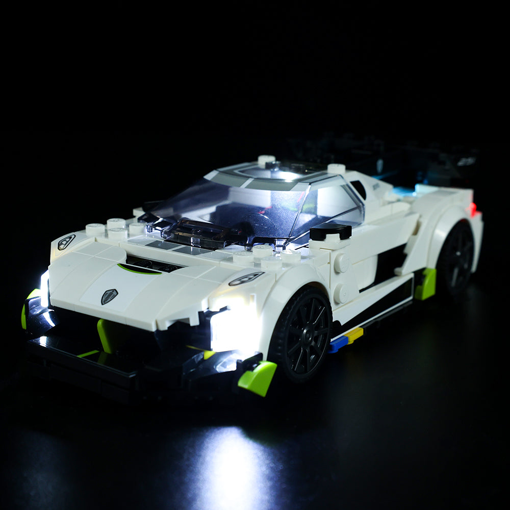 Koenigsegg Jesko 76900 LED Light Kit – Building Block Lighting | Power Brickz™