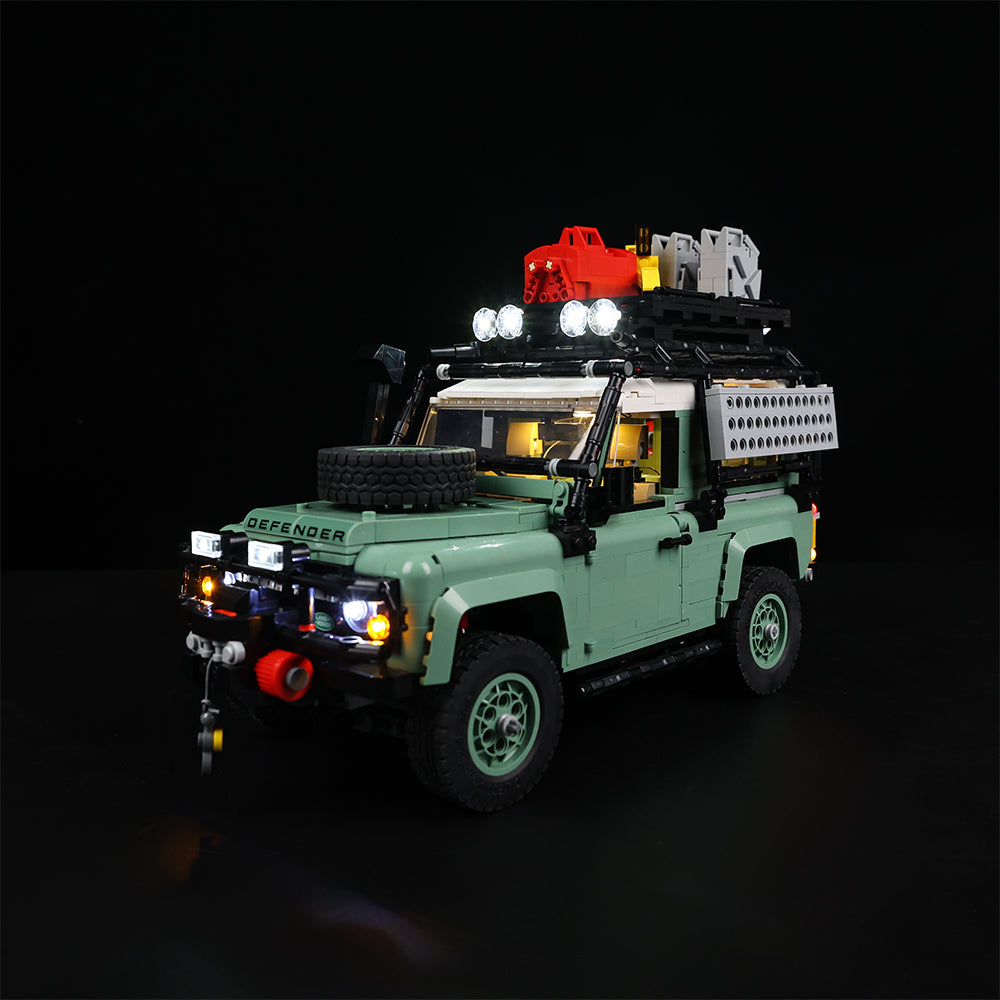 Land Rover Classic Defender 90 10317 LED Light Kit – Building Block Lighting | Power Brickz™