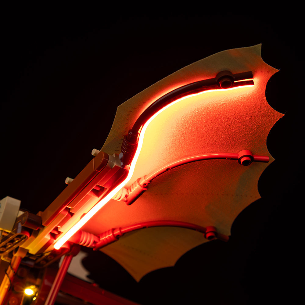 Leonardo Da Vinci's Flying Machine 10363 LED Light Kit – Building Block Lighting | Power Brickz™