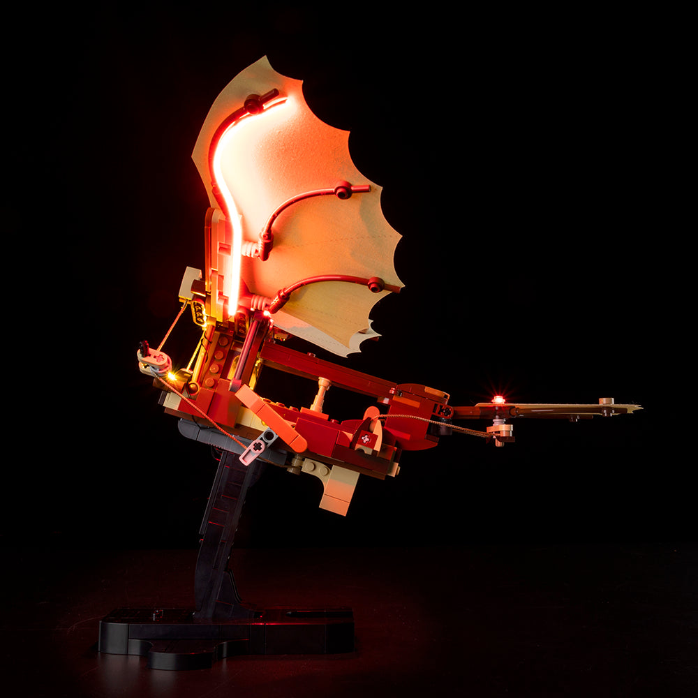 Leonardo Da Vinci's Flying Machine 10363 LED Light Kit – Building Block Lighting | Power Brickz™