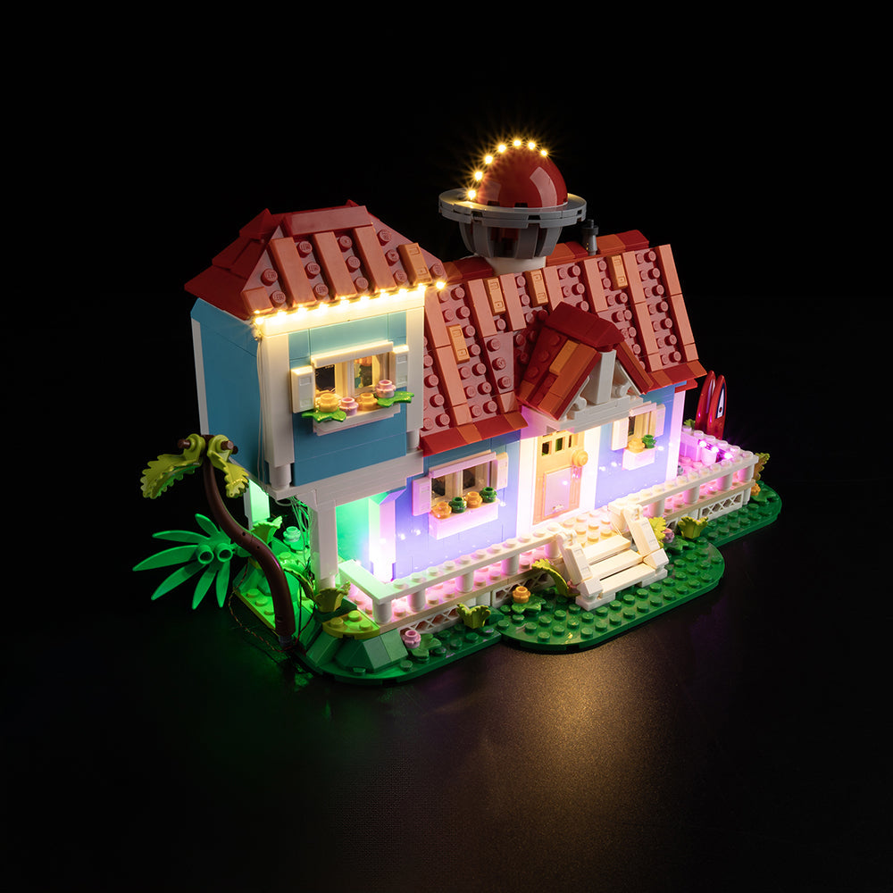 Lilo And Stitch Beach House 43268 LED Light Kit – Building Block Lighting | Power Brickz™