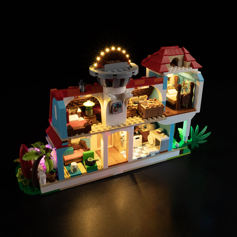 Lilo And Stitch Beach House 43268 LED Light Kit – Building Block Lighting | Power Brickz™