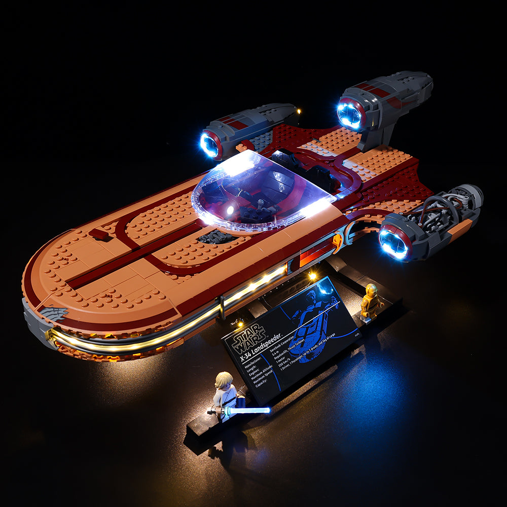 Luke Skywalker's Landspeeder 75341 LED Light Kit – Building Block Lighting | Power Brickz™