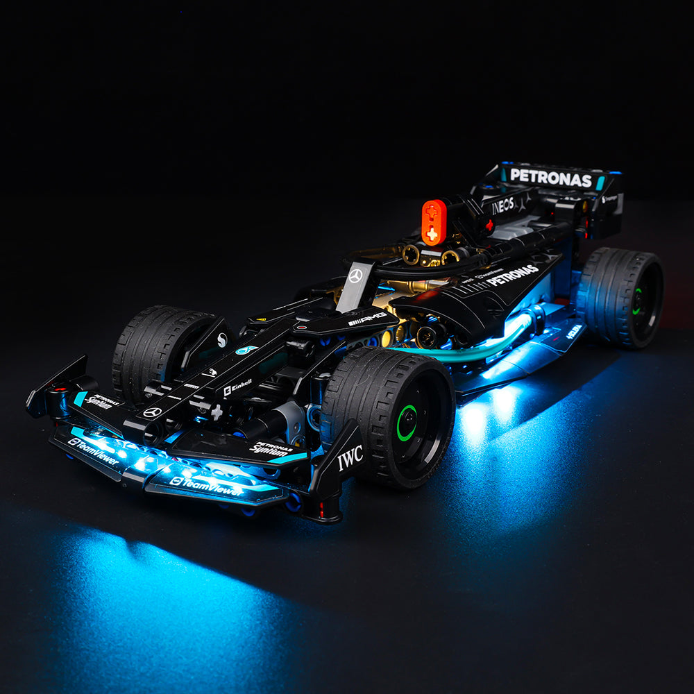 Mercedes-AMG F1 W14 E Performance Pull-Back 42165 LED Light Kit – Building Block Lighting | Power Brickz™
