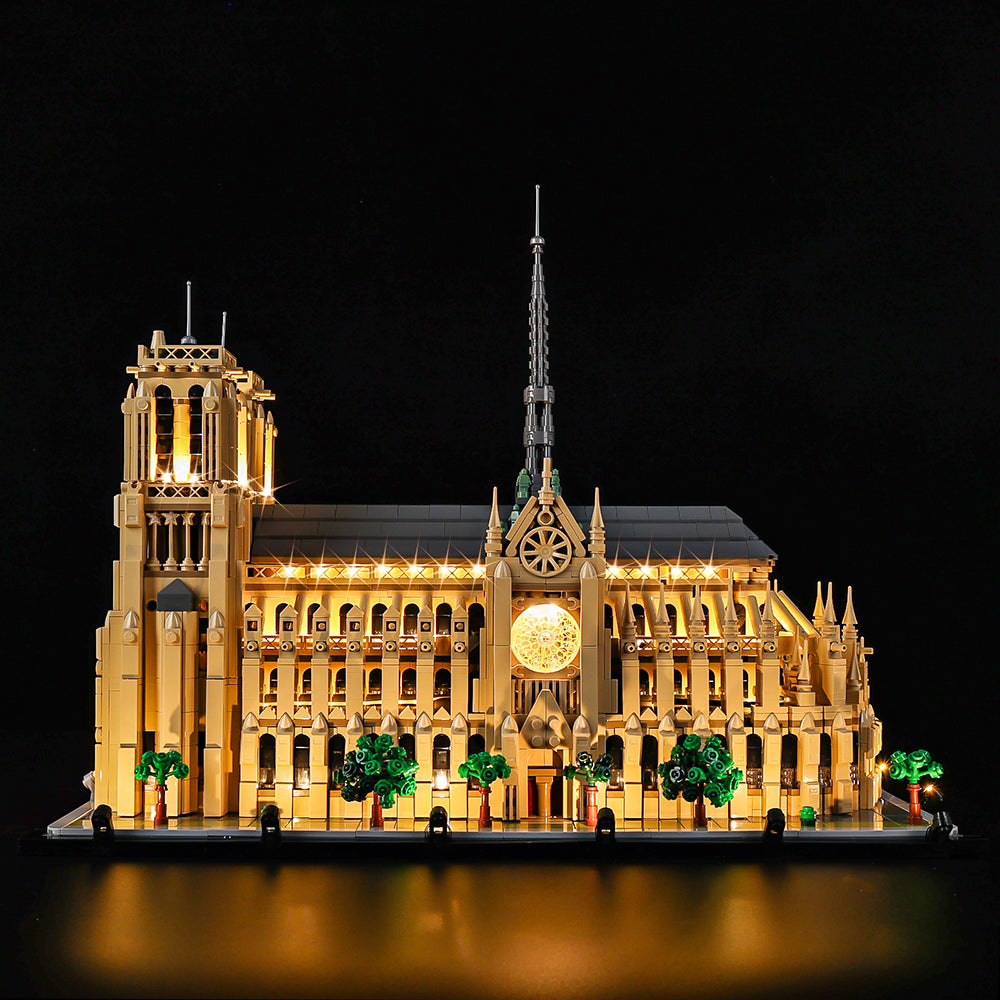 Notre-Dame De Paris 21061 LED Light Kit – Building Block Lighting | Power Brickz™