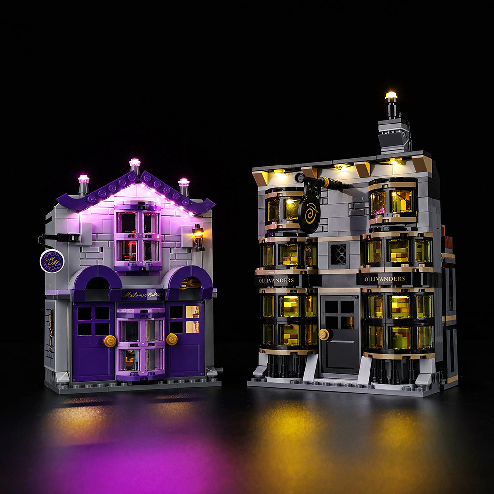 Ollivanders & Madam Malkin's Robes 76439 LED Light Kit – Building Block Lighting | Power Brickz™