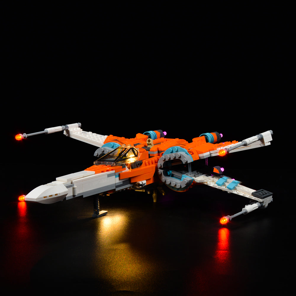 Poe Dameron's X-Wing Fighter 75273 LED Light Kit – Building Block Lighting | Power Brickz™