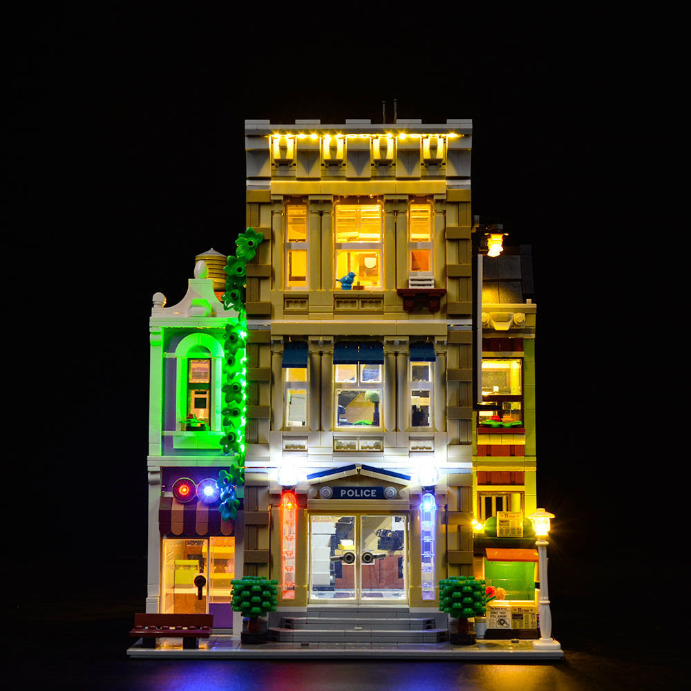 Police Station 10278 LED Light Kit – Building Block Lighting | Power Brickz™