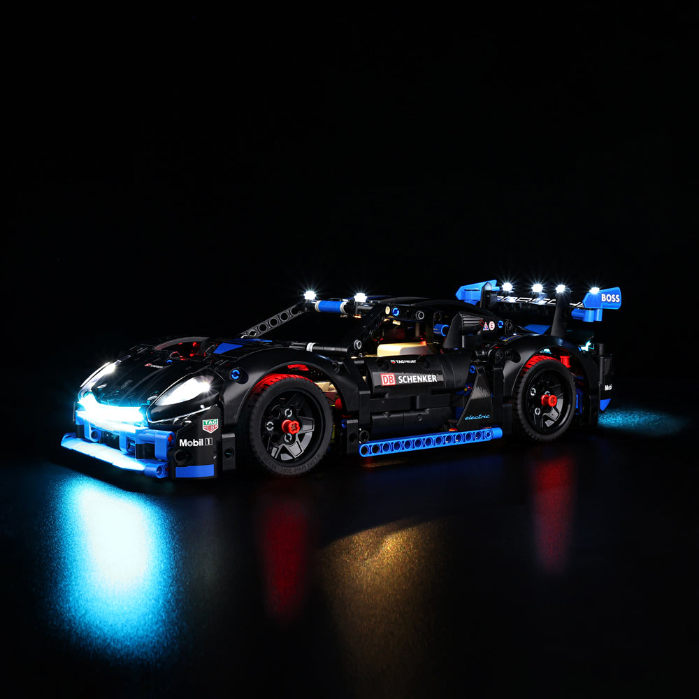 Porsche GT4 E-Performance Race Car 42176 LED Light Kit – Building Block Lighting | Power Brickz™