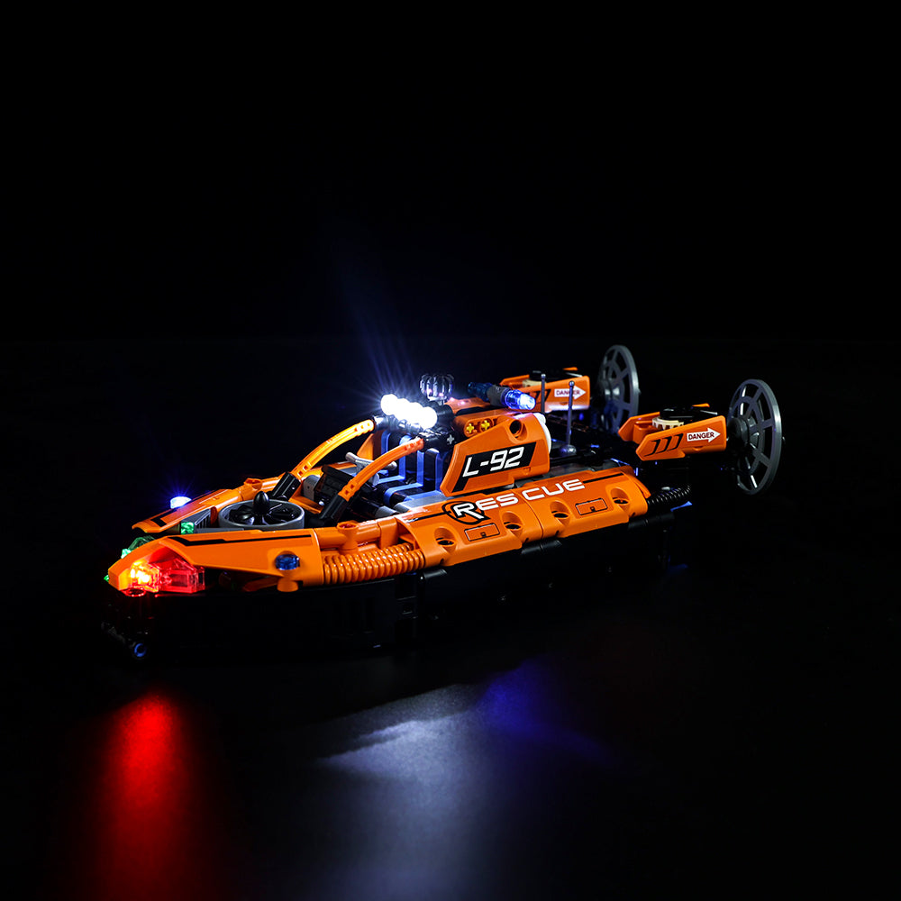 Rescue Hovercraft 42120 LED Light Kit – Building Block Lighting | Power Brickz™