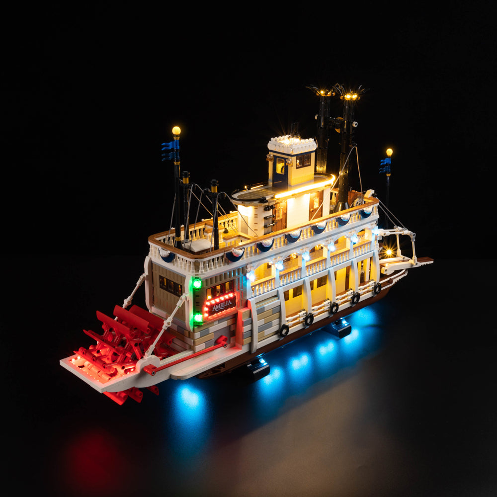 River Steamboat 21356 LED Light Kit – Building Block Lighting | Power Brickz™