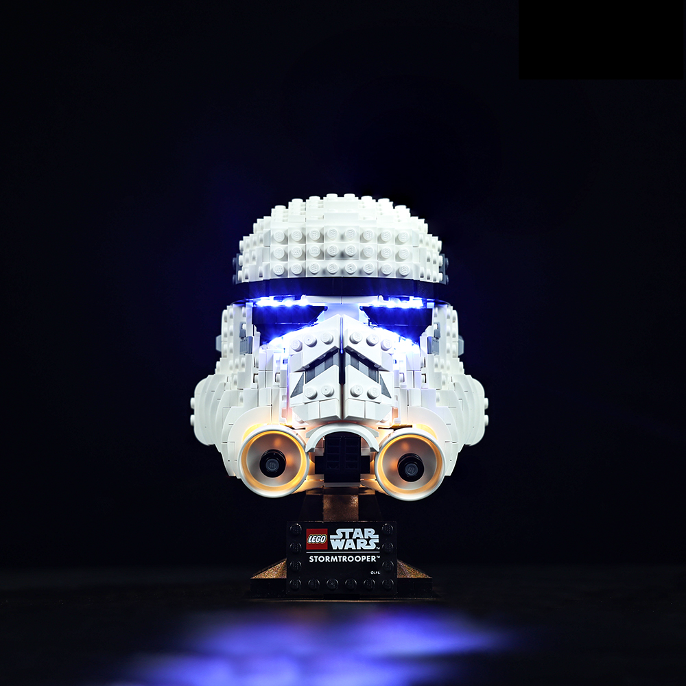 Stormtrooper Helmet 75276 LED Light Kit – Building Block Lighting | Power Brickz™
