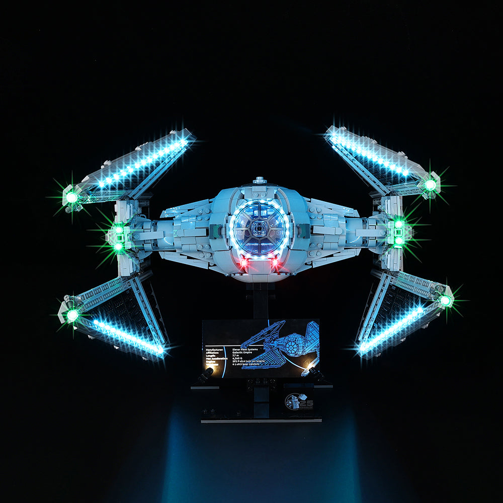 TIE Interceptor 75382 LED Light Kit – Building Block Lighting | Power Brickz™