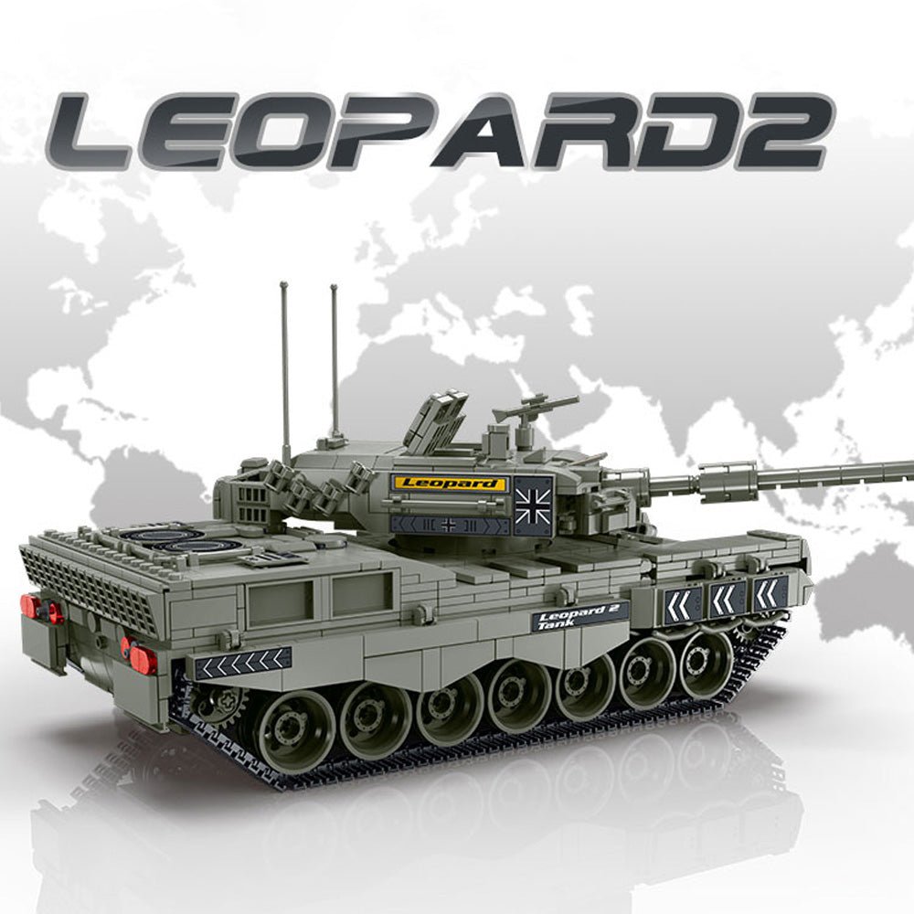 Leopard 2 Main Battle Tank - Building Set | Power Brickz