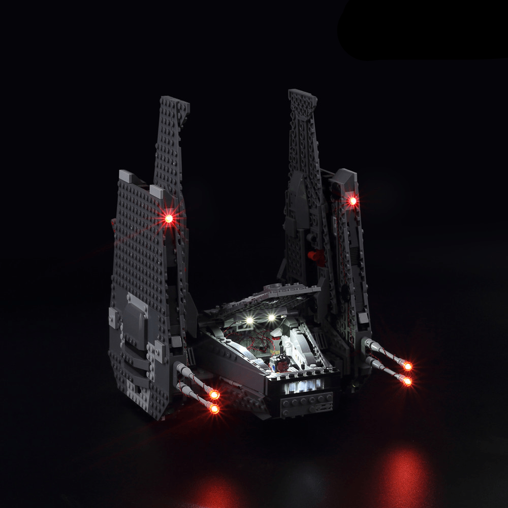 Kylo Rens Command Shuttle 75104 LED Light Kit – Building Block Lighting | Power Brickz™