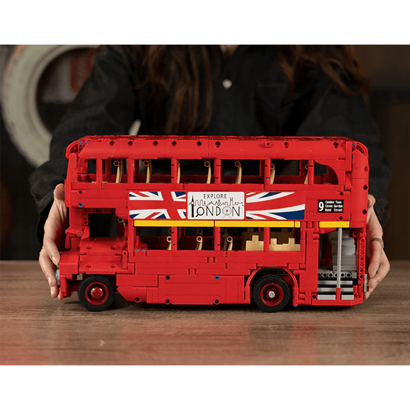 London Double-Deck Bus - Building Set | Power Brickz