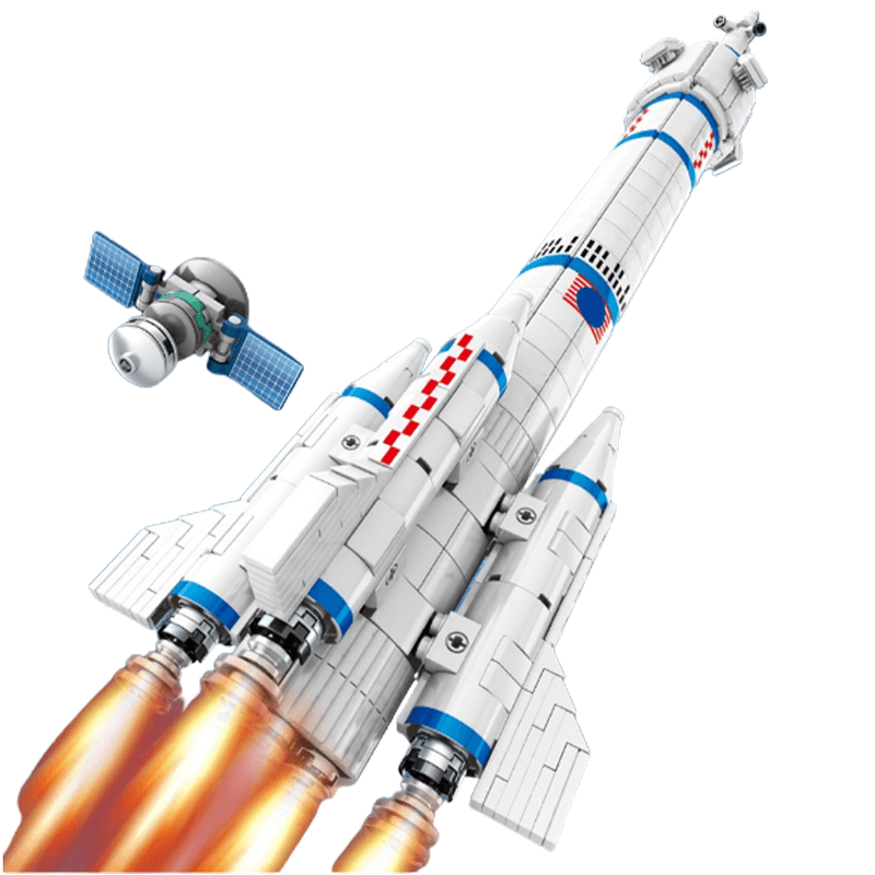 Long March 2F Launch Vehicle - Building Set | Power Brickz