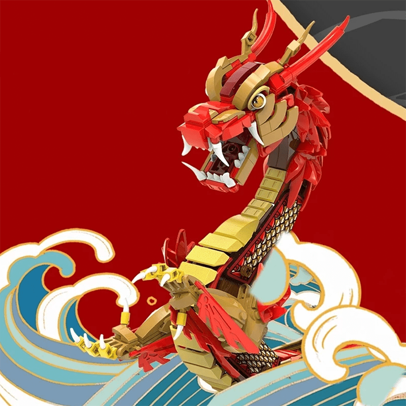 Long Teng Dragon Boat - Building Set | Power Brickz