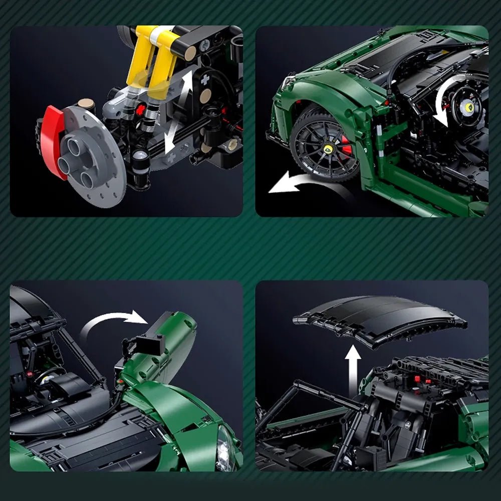 Lotus ExigeCup - Building Blocks Set | Power Brickz