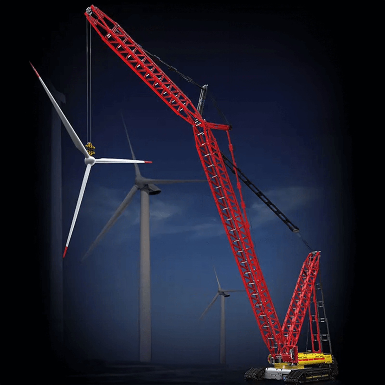 Heavy Lift Crawler Crane - Building Set | Power Brickz