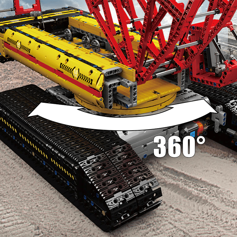 Heavy Lift Crawler Crane - Building Set | Power Brickz