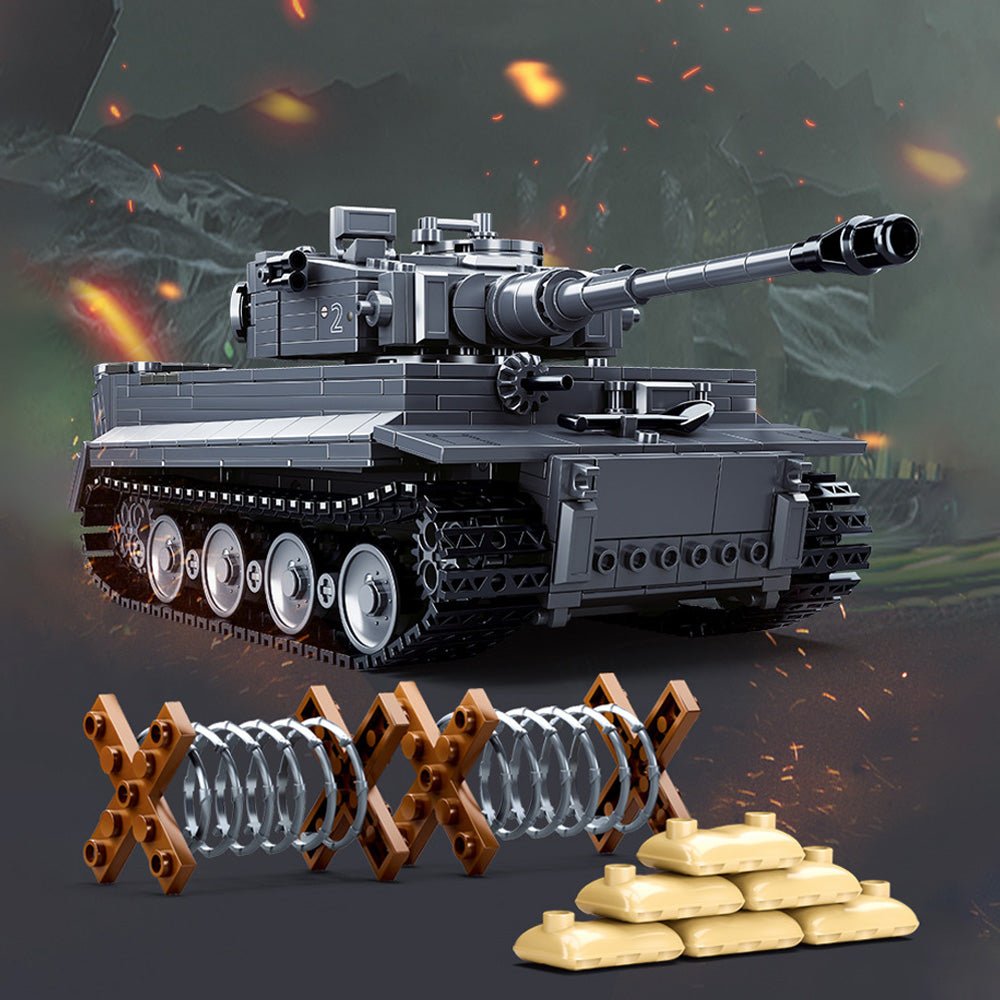 M38-B0851 Panzerkampfwagen Tiger Remote Controlled - Building Set | Power Brickz